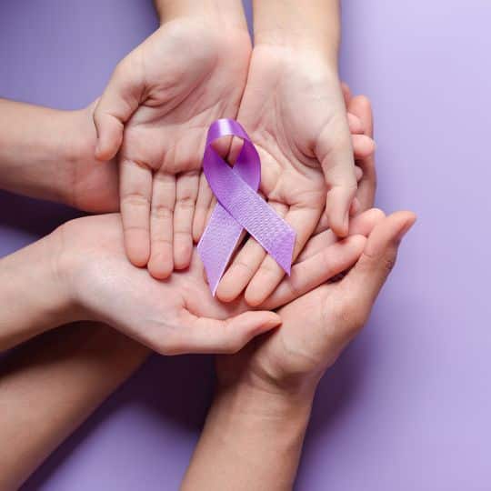 Le ruban violet contre la maladie d'Alzheimer
